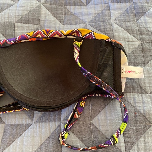 Colorful Patterned Bikini Set - Picture 3 of 5